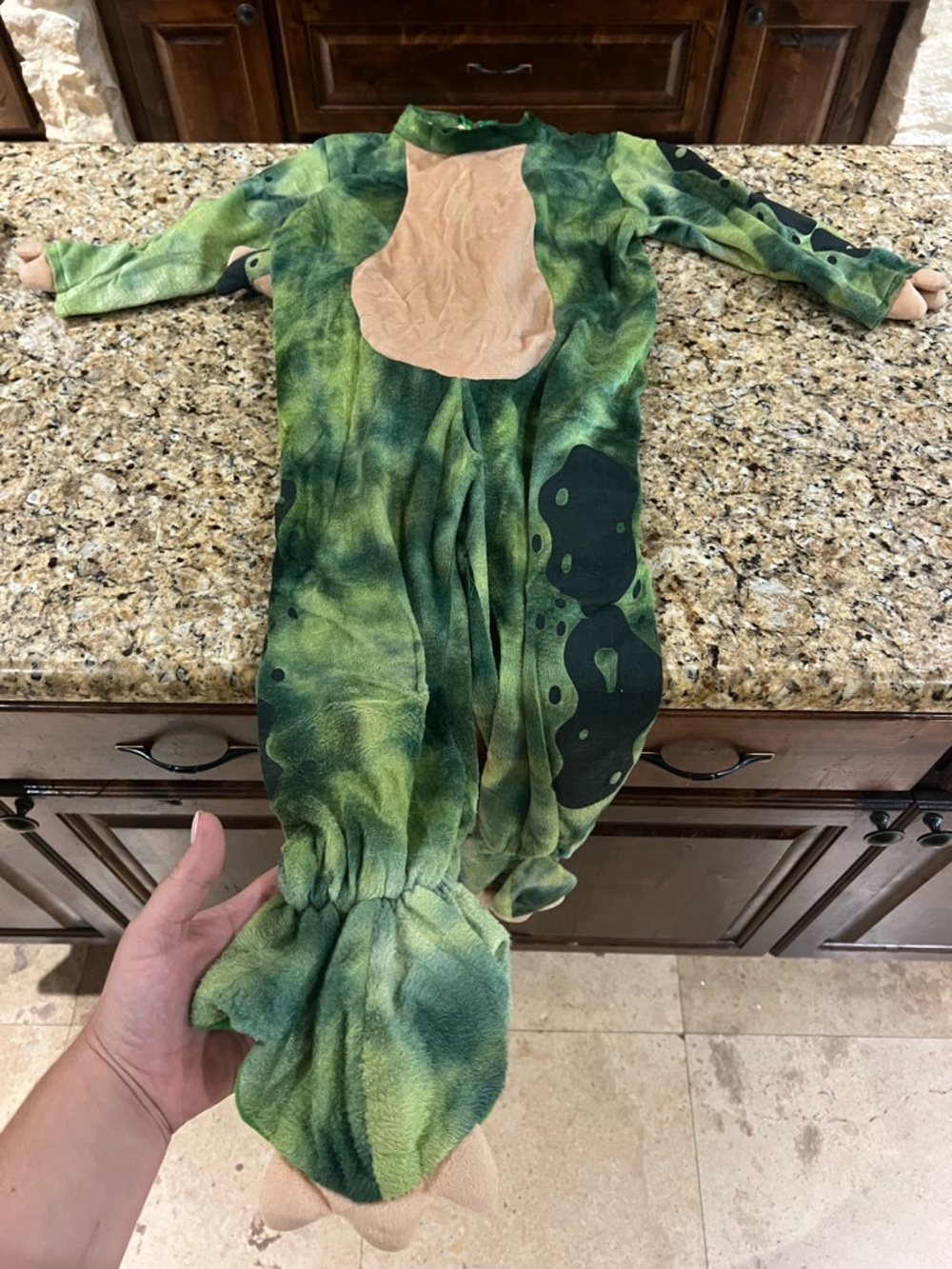 Spooktacular Creations Kids Realistic T-Rex Dinosaur Costume Green | Size S 5-7 - Picture 4 of 14